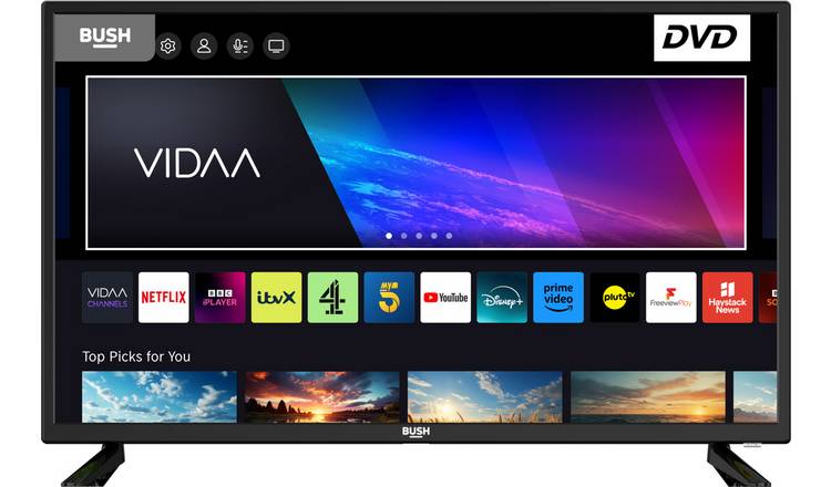 Bush 32 Inch F32V6D Smart FHD LED Freeview TV & DVD Combi