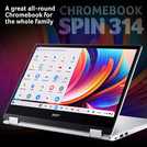 Acer Spin 314 14in Celeron 4GB 128GB Chromebook - Silver