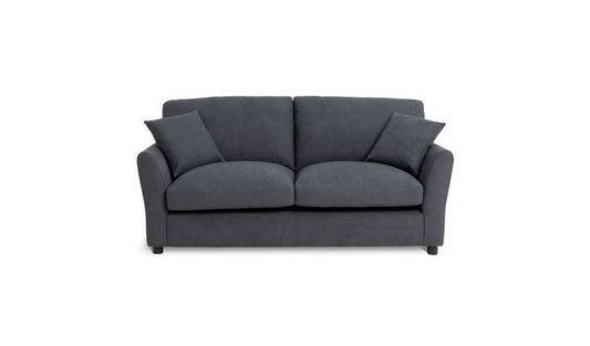 Argos Home Aleeza Fabric 3 Seater Sofa - Charcoal