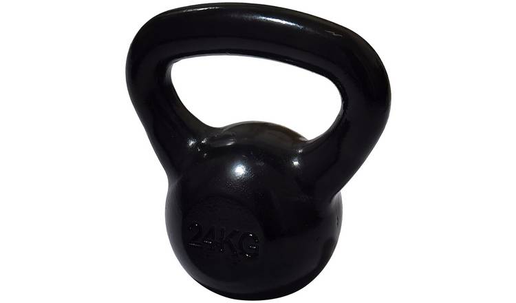 Pro Fitness Cast Iron 24kg Kettlebell - Black