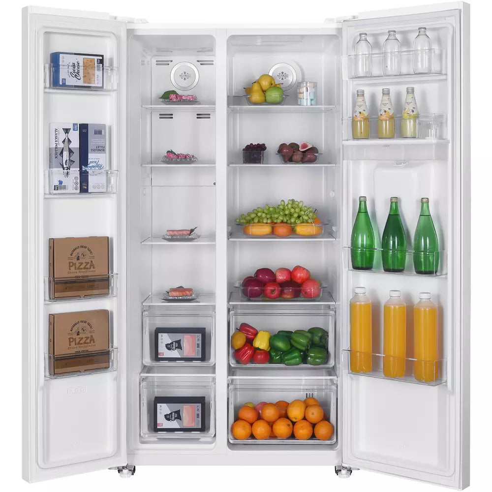 Bush MSBSWTDW23E American Fridge Freezer - White
