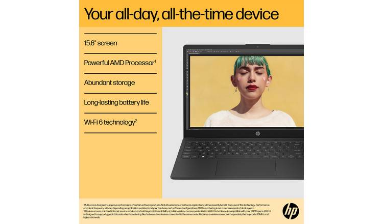HP 15-fc0017na 15.6in AMD Ryzen 5 8GB 256GB Laptop