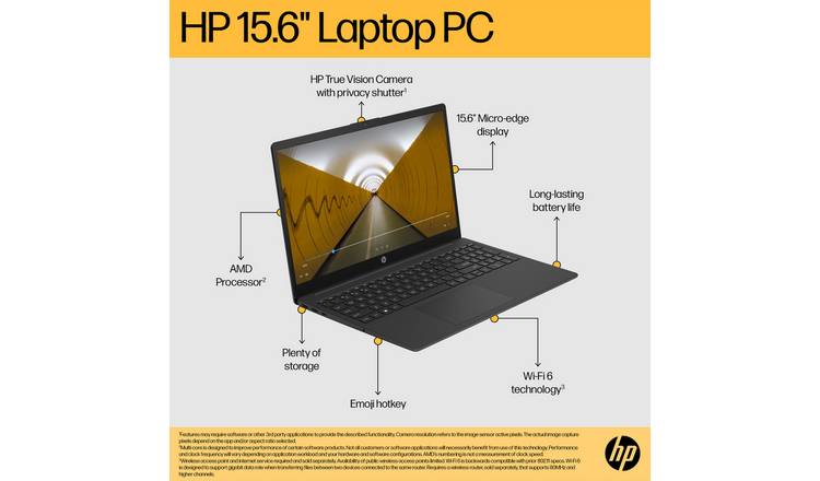 HP 15-fc0017na 15.6in AMD Ryzen 5 8GB 256GB Laptop