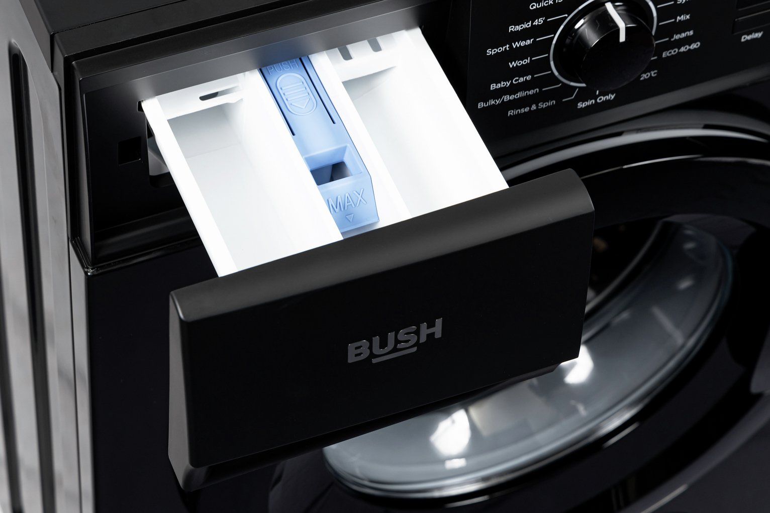 Bush WMSAA714EB 7KG 1400 Spin Washing Machine - Black