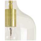 Habitat Abas Glass Flush to Ceiling Light - Satin Brass