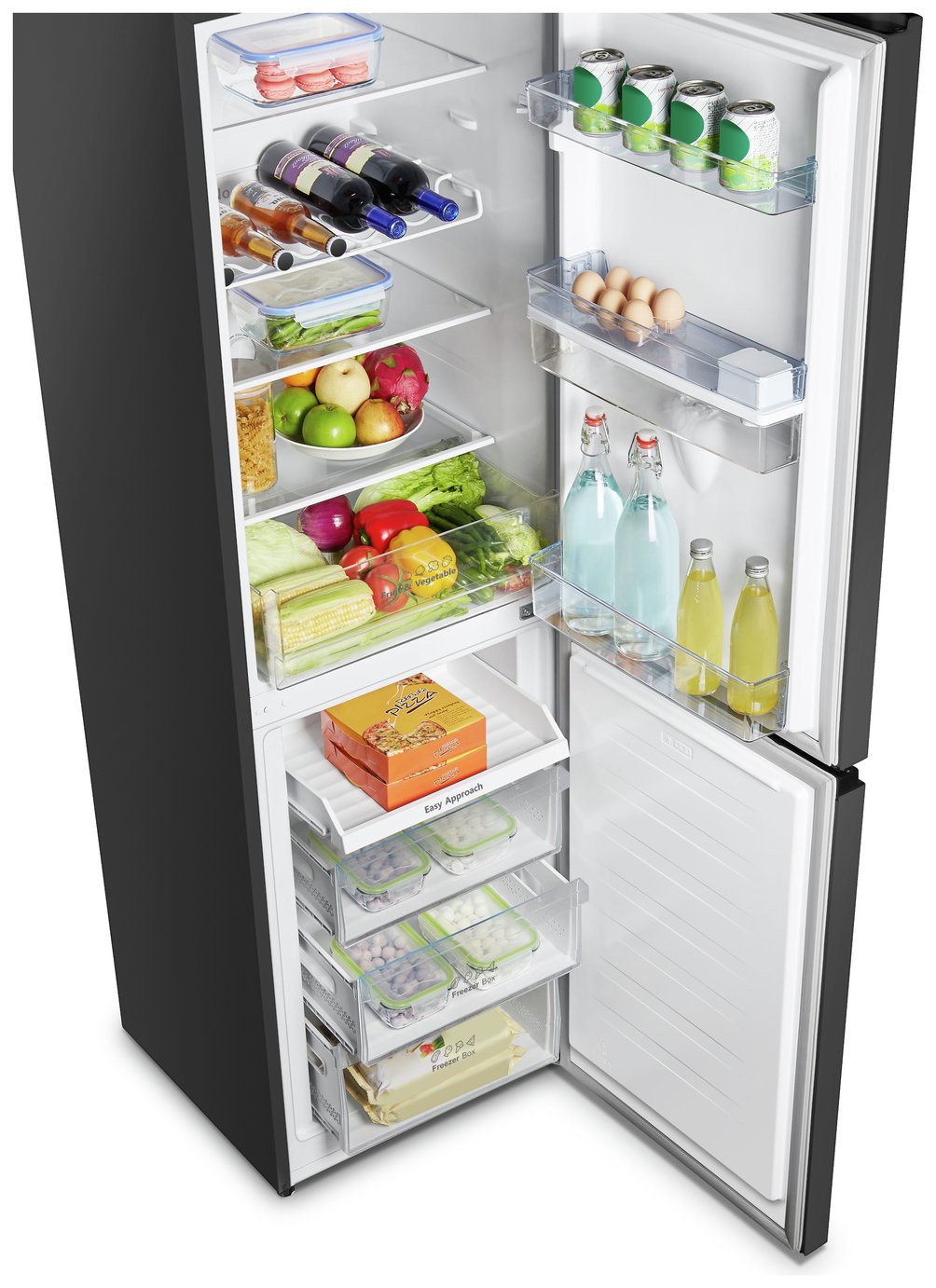 Hisense RB327N4WBE Freestanding Fridge Freezer - Black