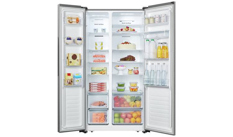 Fridgemaster MS91520DES American Fridge Freezer - Silver