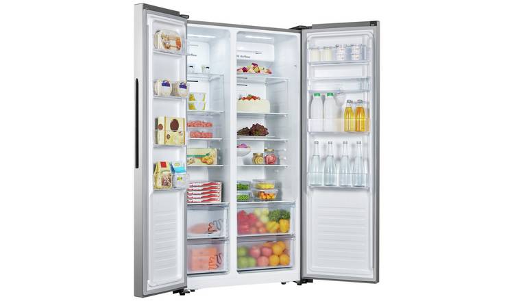 Fridgemaster MS91520DES American Fridge Freezer - Silver