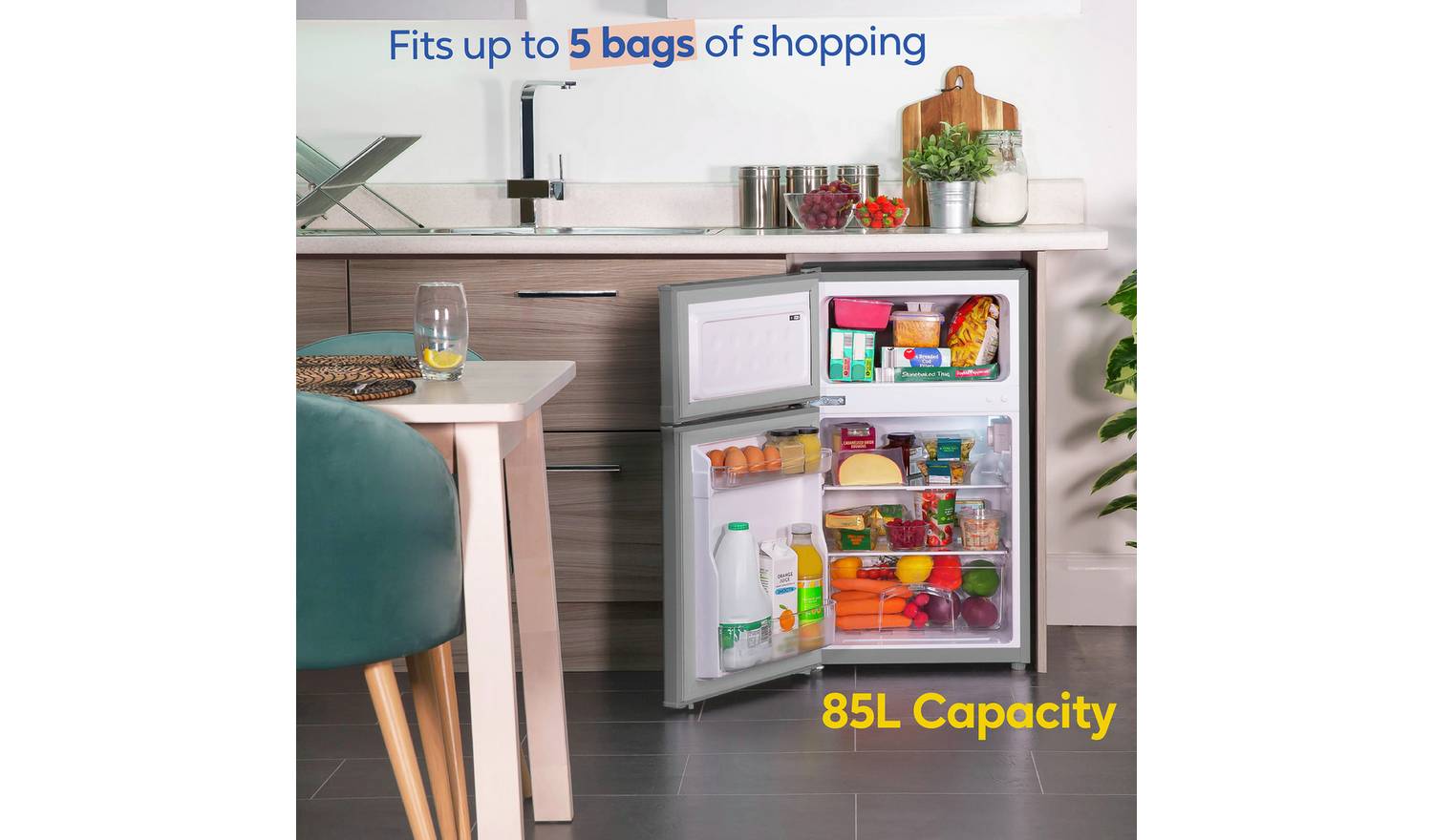 Russell Hobbs RH85UCFF482E1SS UC Fridge - Stainless Steel