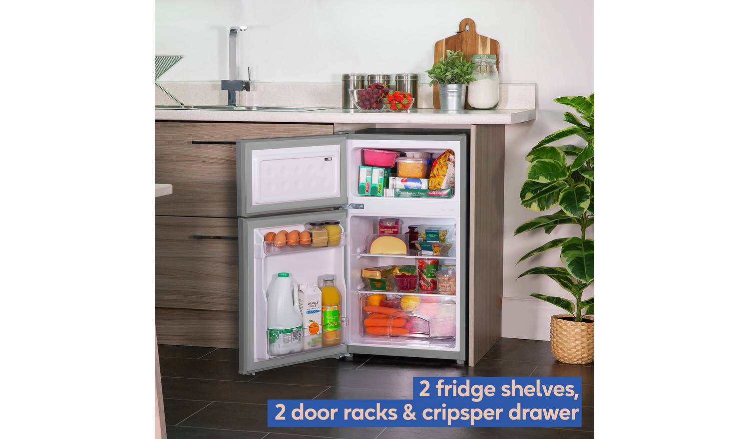 Russell Hobbs RH85UCFF482E1SS UC Fridge - Stainless Steel