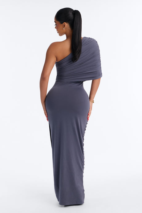 Dark Romance Draped Maxi Dress