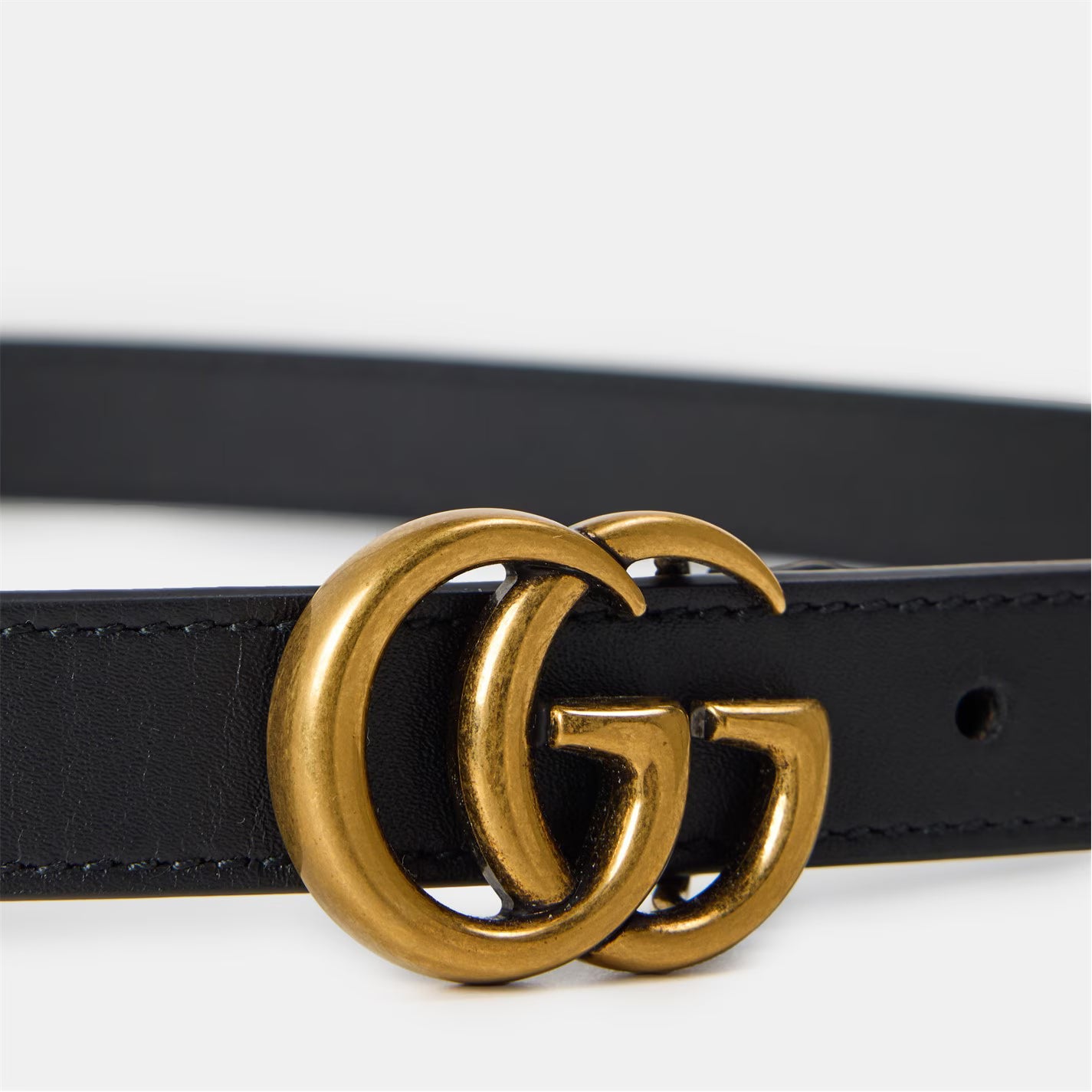 Women's Plain Marmont GG Thin Belt