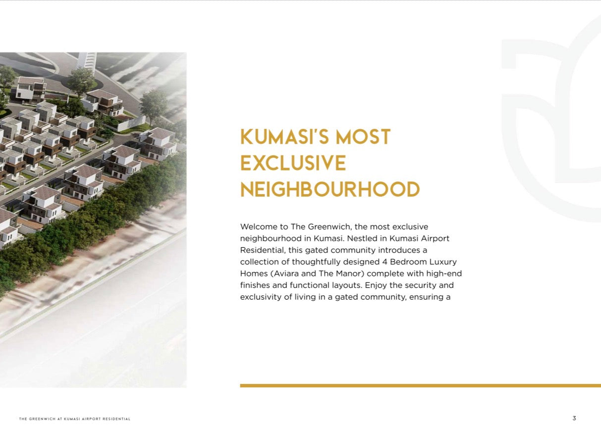 Airport City Kumasi — Luxury Sky Suite 1 2 3 4 Bedroom Homes — Unlimited Ultra Luxury Lifestyle Experience — Airport Residential Kumasi Ghana