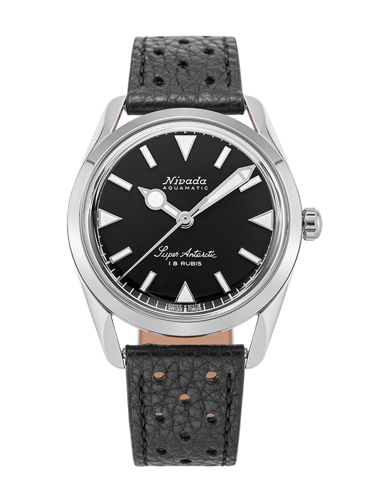 Nivada Grenchen Super Antarctic 35mm - Black White Luminova