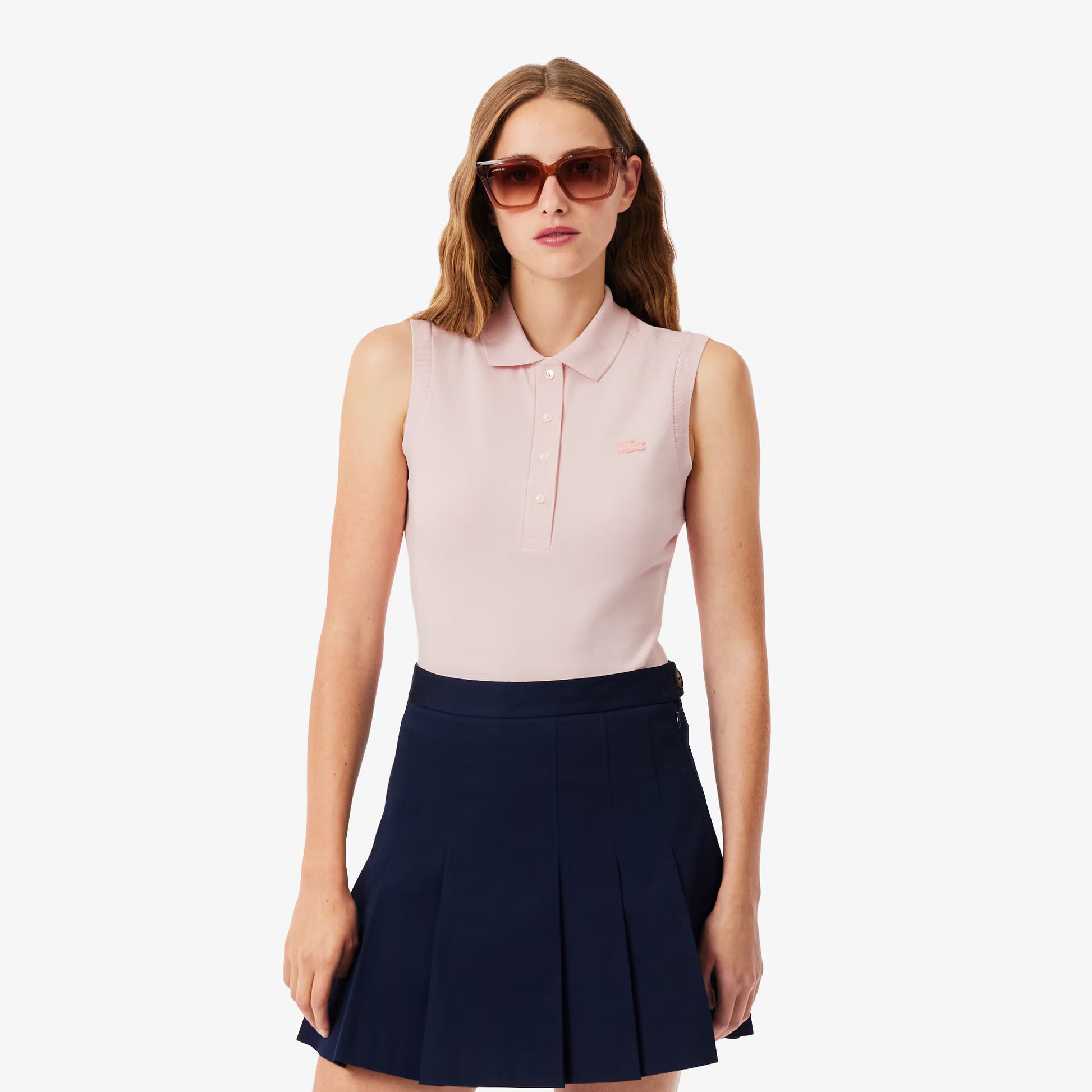 Slim Fit L.12.D Sleeveless Stretch Polo Shirt