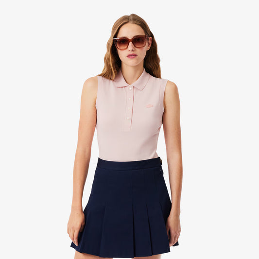 Slim Fit L.12.D Sleeveless Stretch Polo Shirt