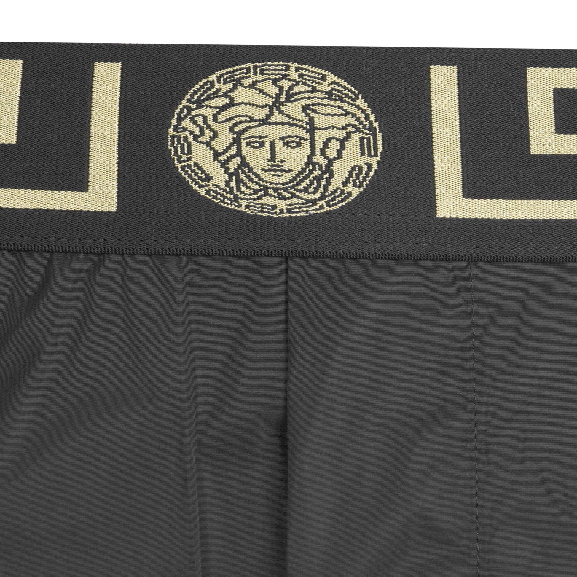 Versace Icon Greca Waistband Swim Shorts