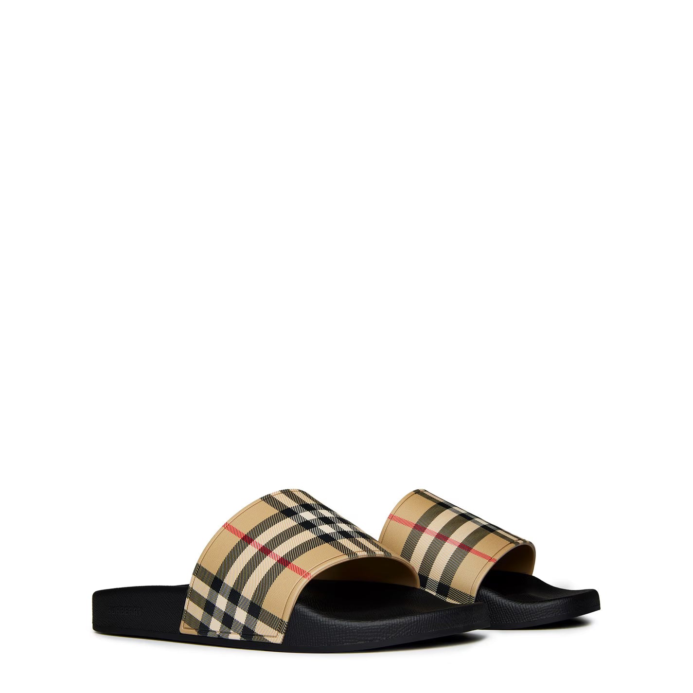 Men's Check Furley Logo Sliders