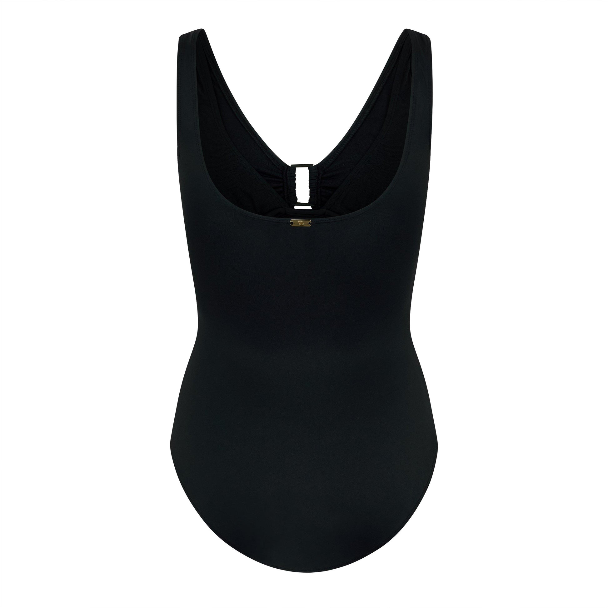 Lauren by Ralph Lauren Women's Ring Detail Plunge Swimsuit