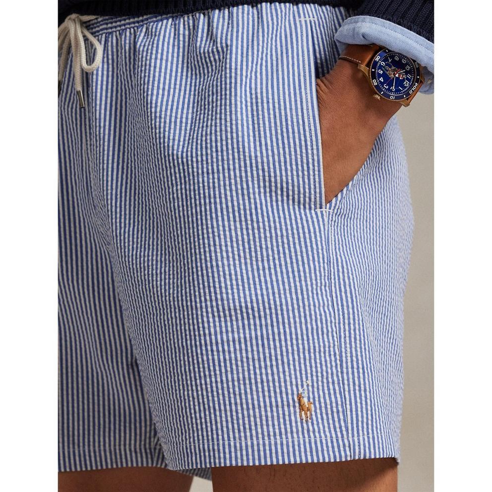 Polo Ralph Lauren Mens Seersucker Traveller Swim Shorts