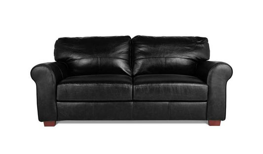 Argos Home Salisbury Leather 3 Seater Sofa - Black