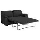 Argos Home Milano Leather 2 Seater Sofa Bed - Black