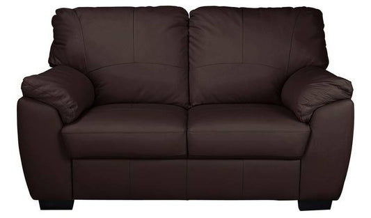 Argos Home Milano Leather 2 Seater Sofa - Chocolate