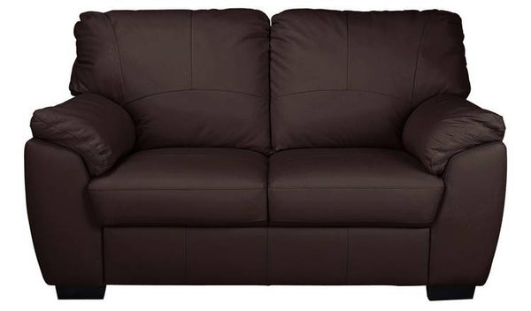 Argos Home Milano Leather 2 Seater Sofa - Chocolate