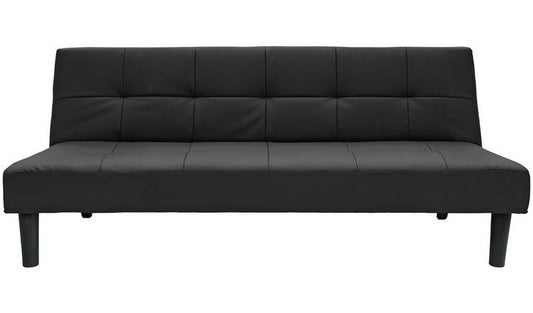 Argos Home Patsy FauxLeather 2Seater ClicClac SofaBed -Black
