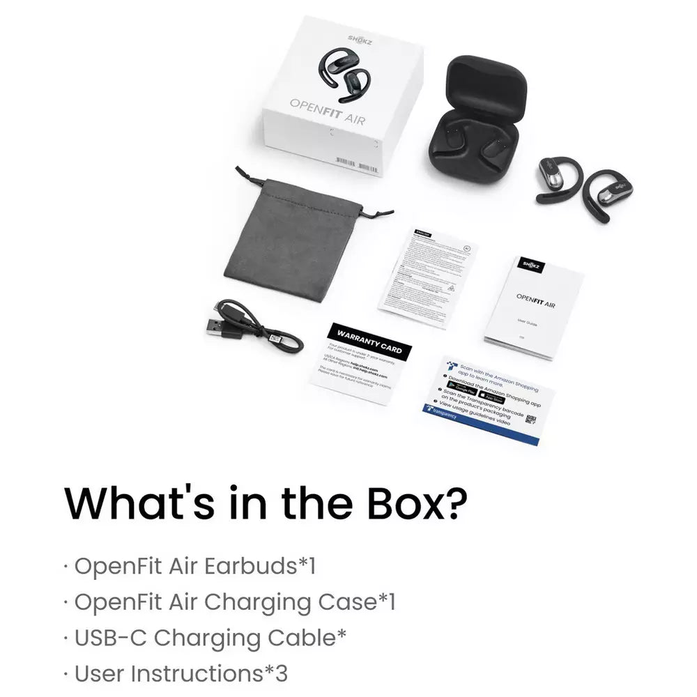 Shokz Openfit Air True Wireless Earbuds - Black