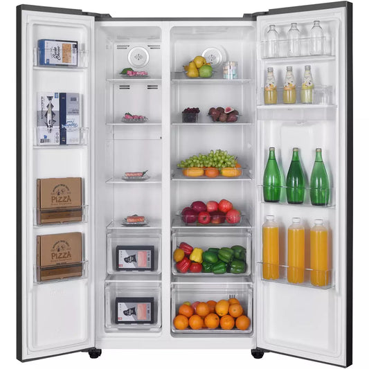 Bush MSBSWTDX23E American Fridge Freezer - Silver