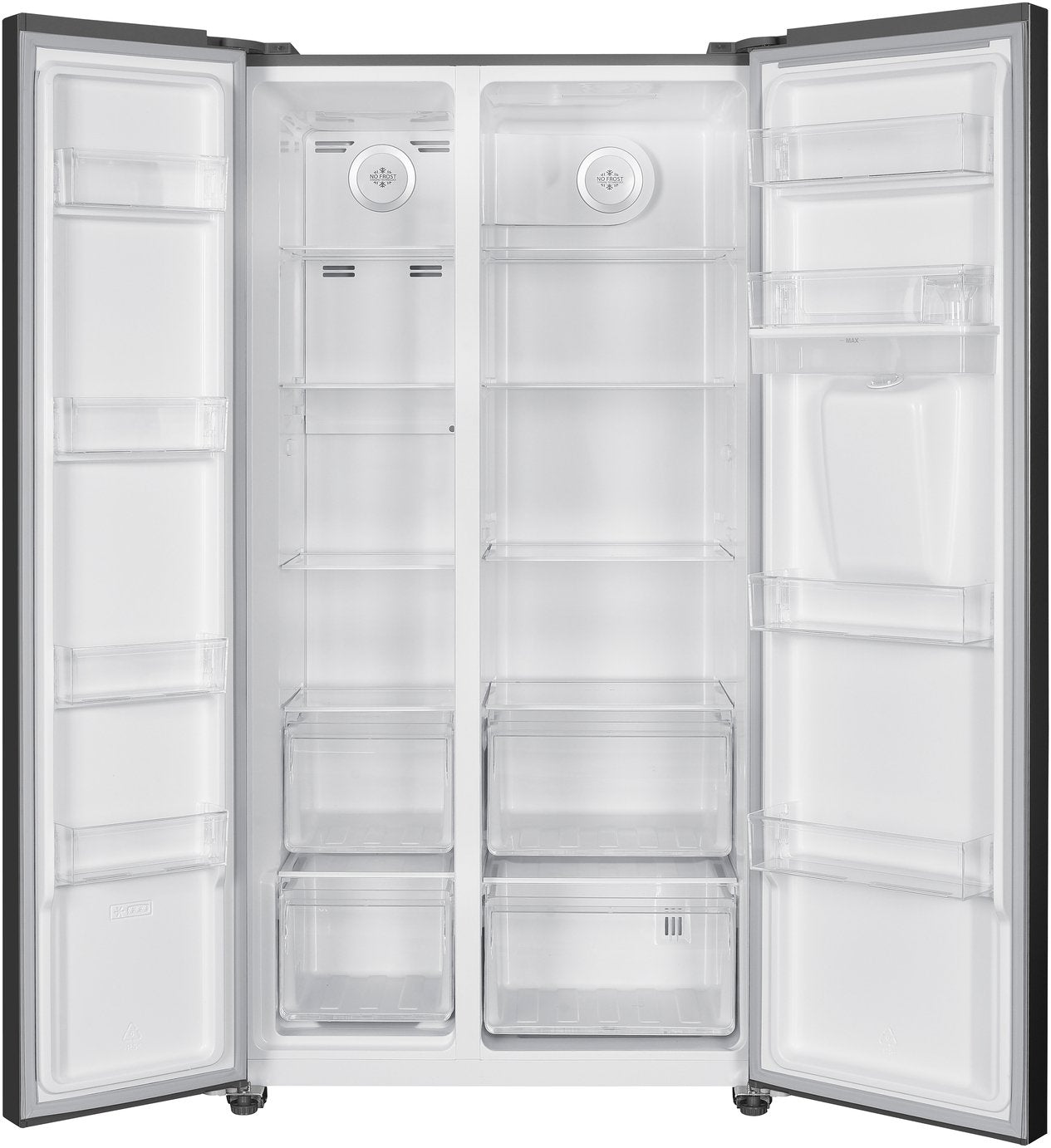 Bush MSBSWTDX23E American Fridge Freezer - Silver