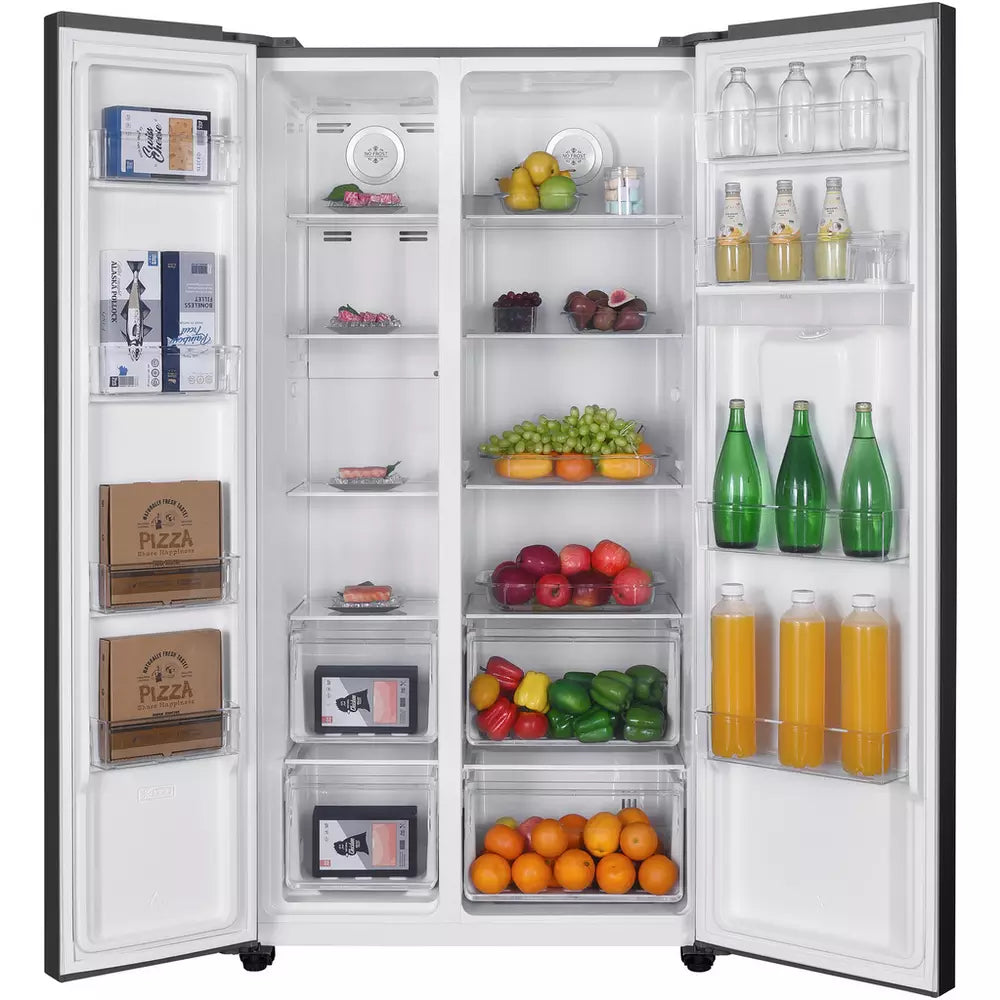 Bush MSBSWTDX23E American Fridge Freezer - Silver