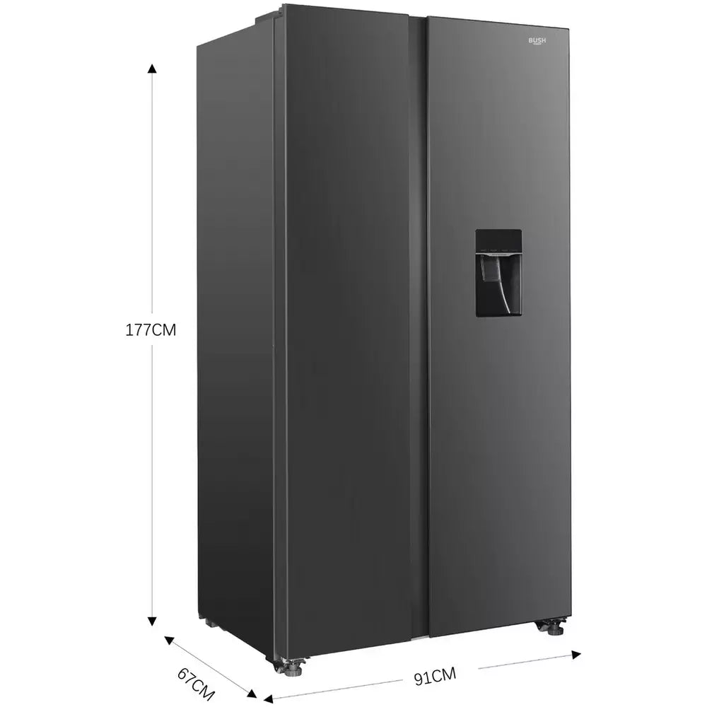 Bush MSBSWTDX23E American Fridge Freezer - Silver