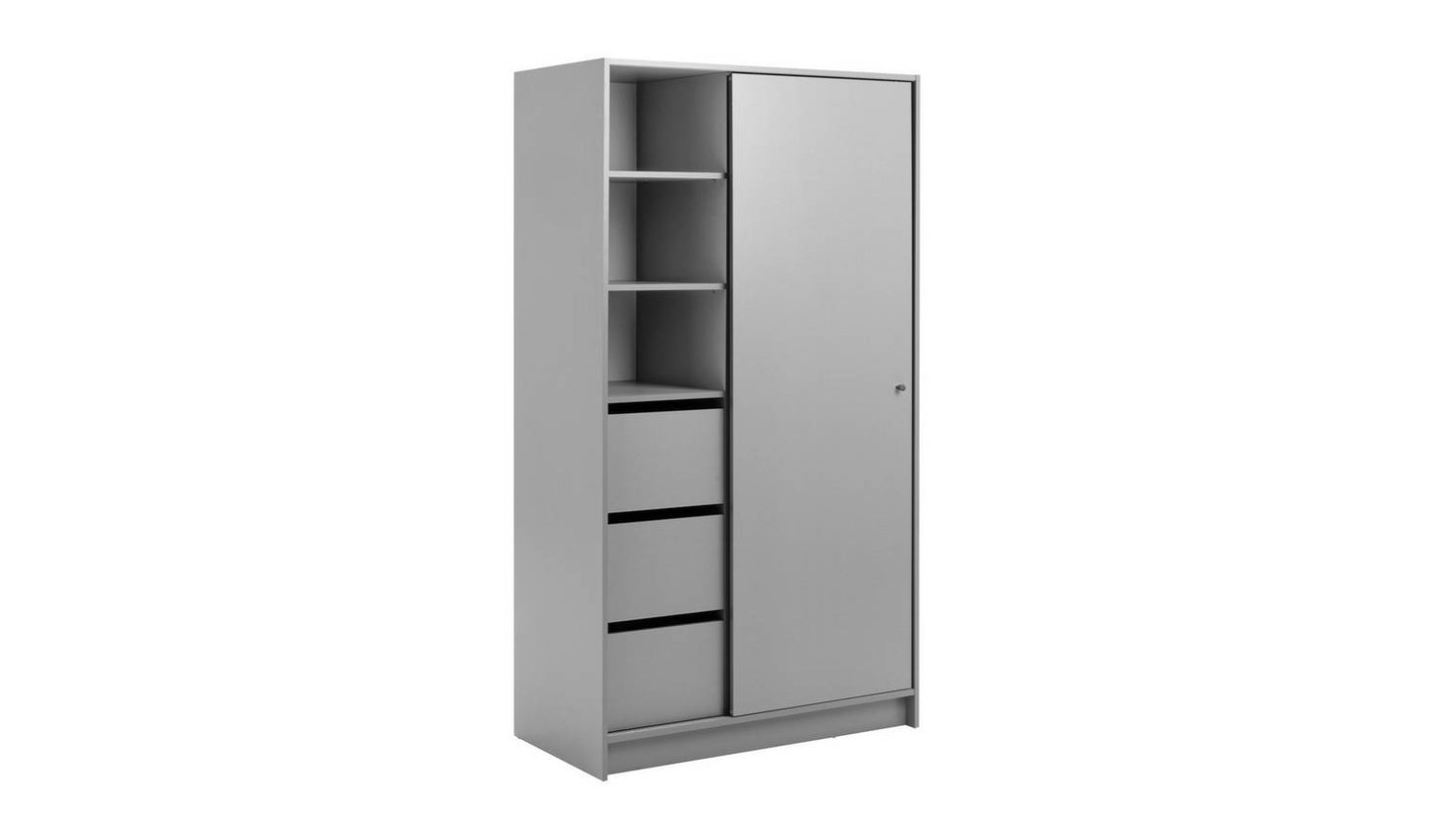 Argos Home Malibu 1 Door Sliding Wardrobe - Grey
