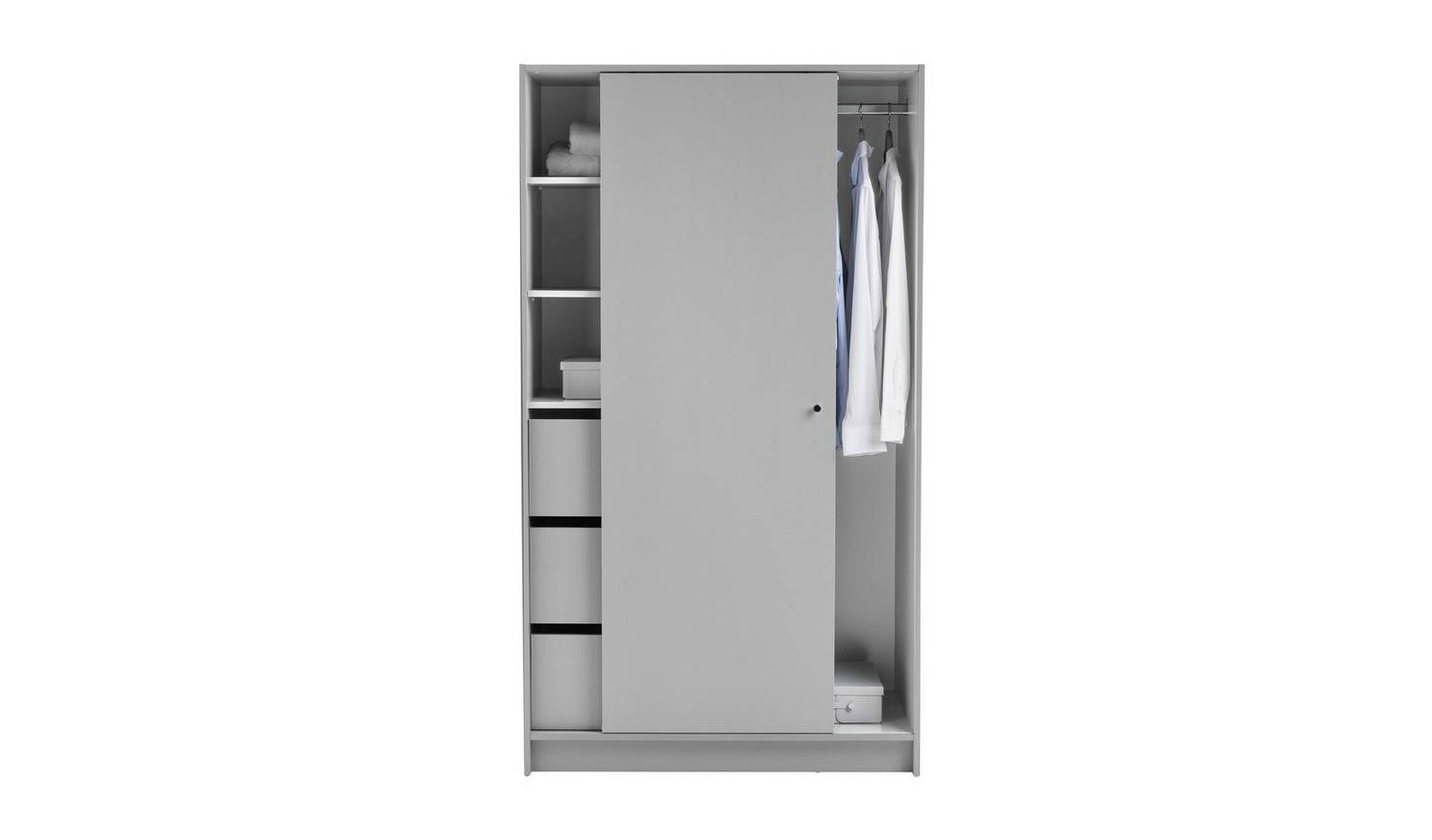 Argos Home Malibu 1 Door Sliding Wardrobe - Grey