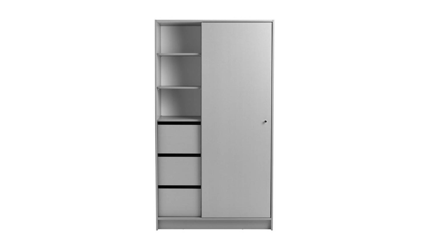 Argos Home Malibu 1 Door Sliding Wardrobe - Grey