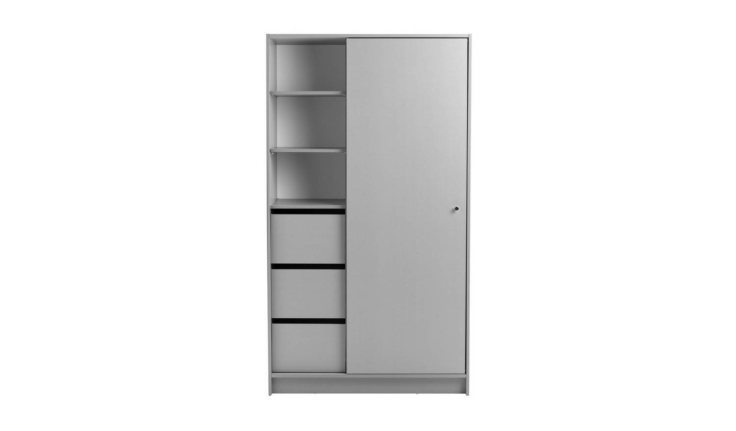 Argos Home Malibu 1 Door Sliding Wardrobe - Grey