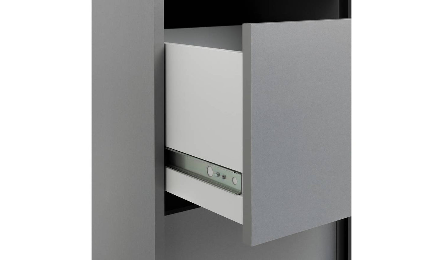 Argos Home Malibu 1 Door Sliding Wardrobe - Grey