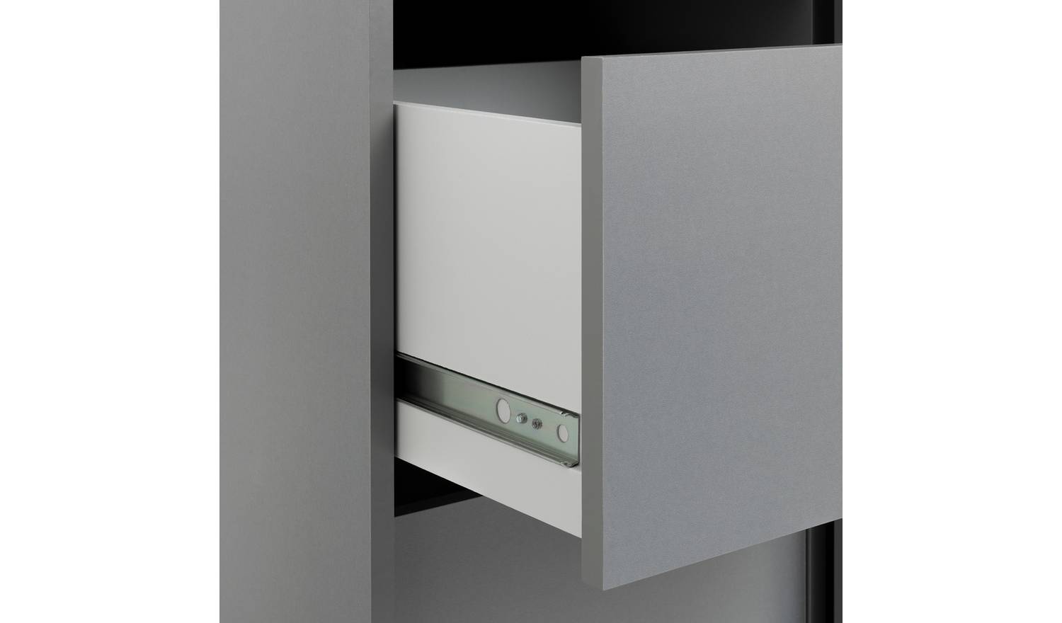 Argos Home Malibu 1 Door Sliding Wardrobe - Grey