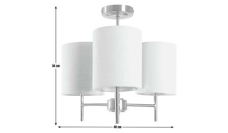 Argos Home Candelabra Metal 3 Light Ceiling Light - Brass