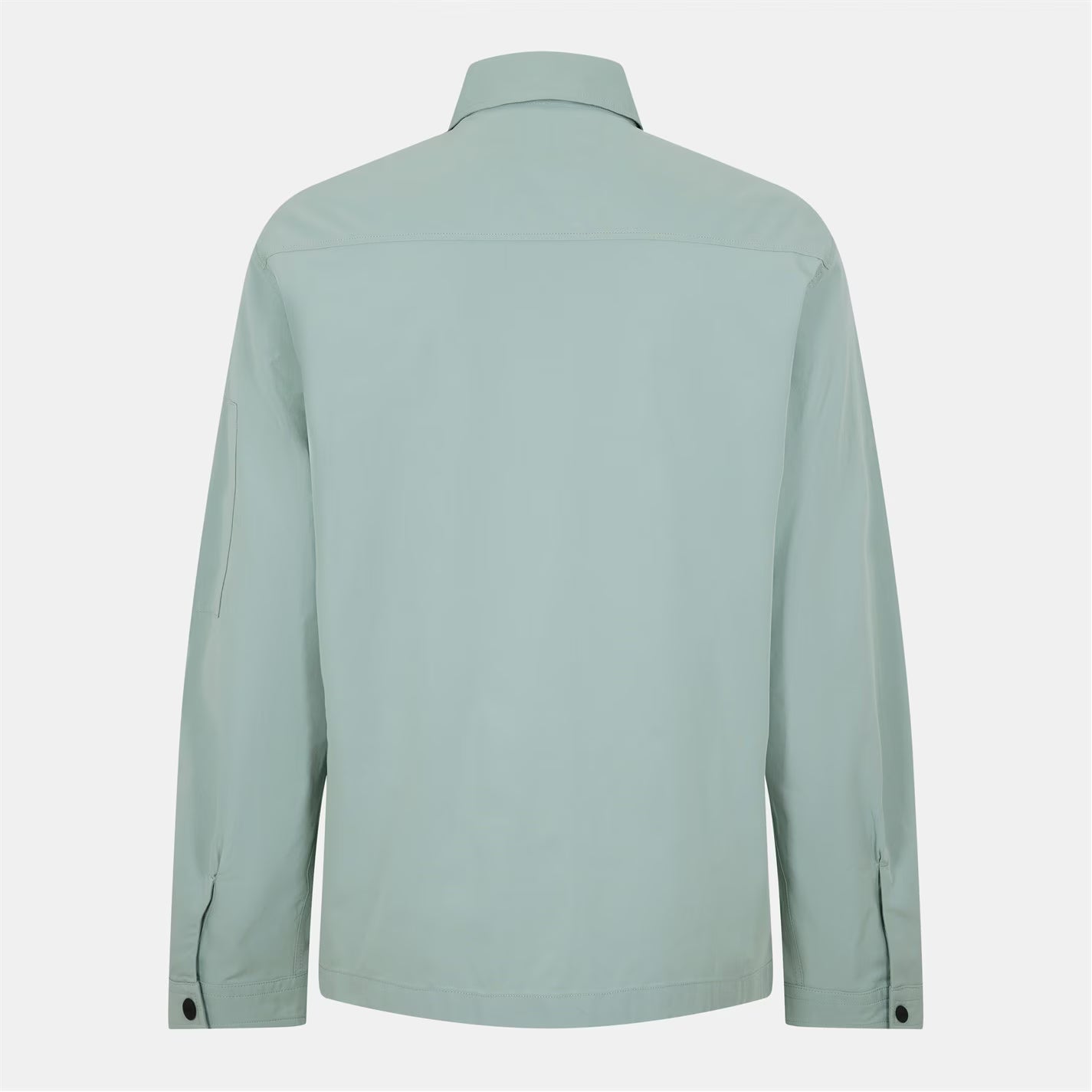 Men's Emmond Red Cotton Long Sleeve Zip Overshirt