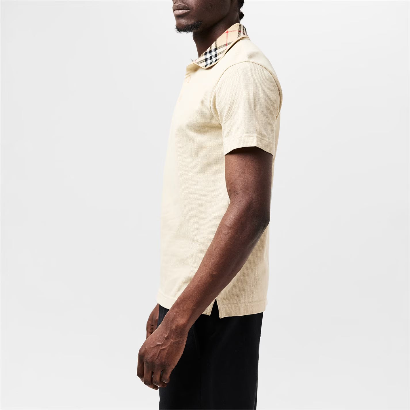 BURBERRY Check Collar Polo Shirt
