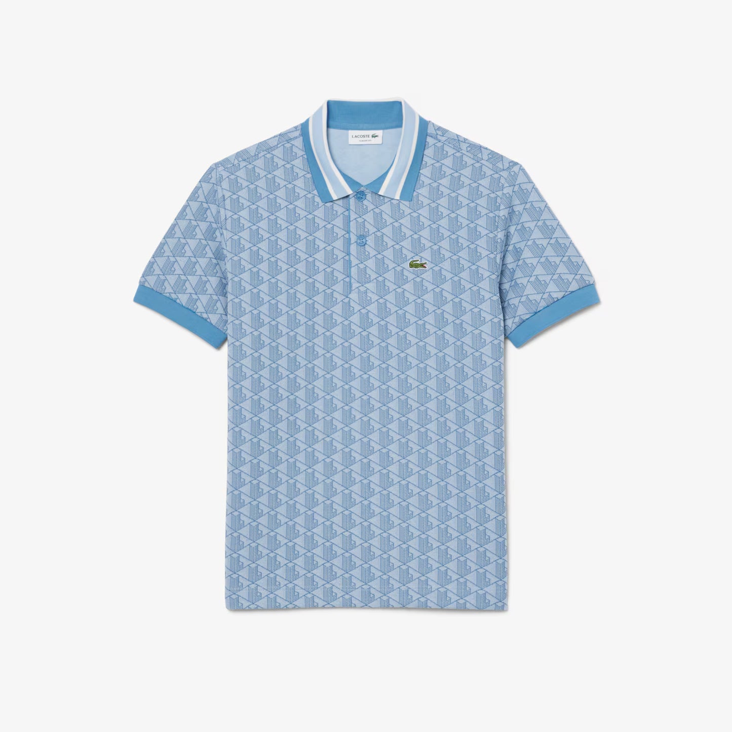 Classic Fit Monogram Jacquard Polo Shirt