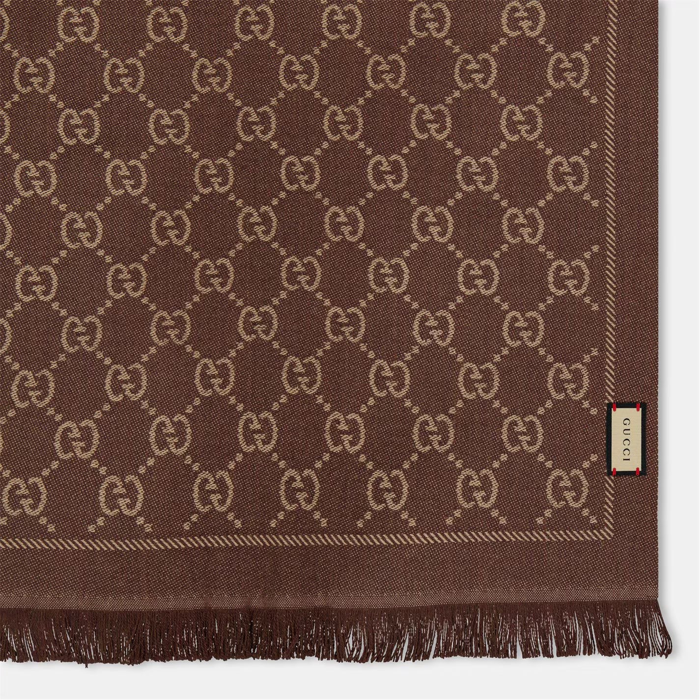 Women's GG Logo Wool Scarf