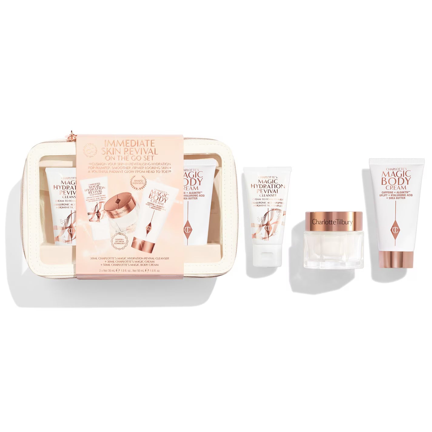 Charlottes Immediate Skin Revival on the Go Set - Worth £86