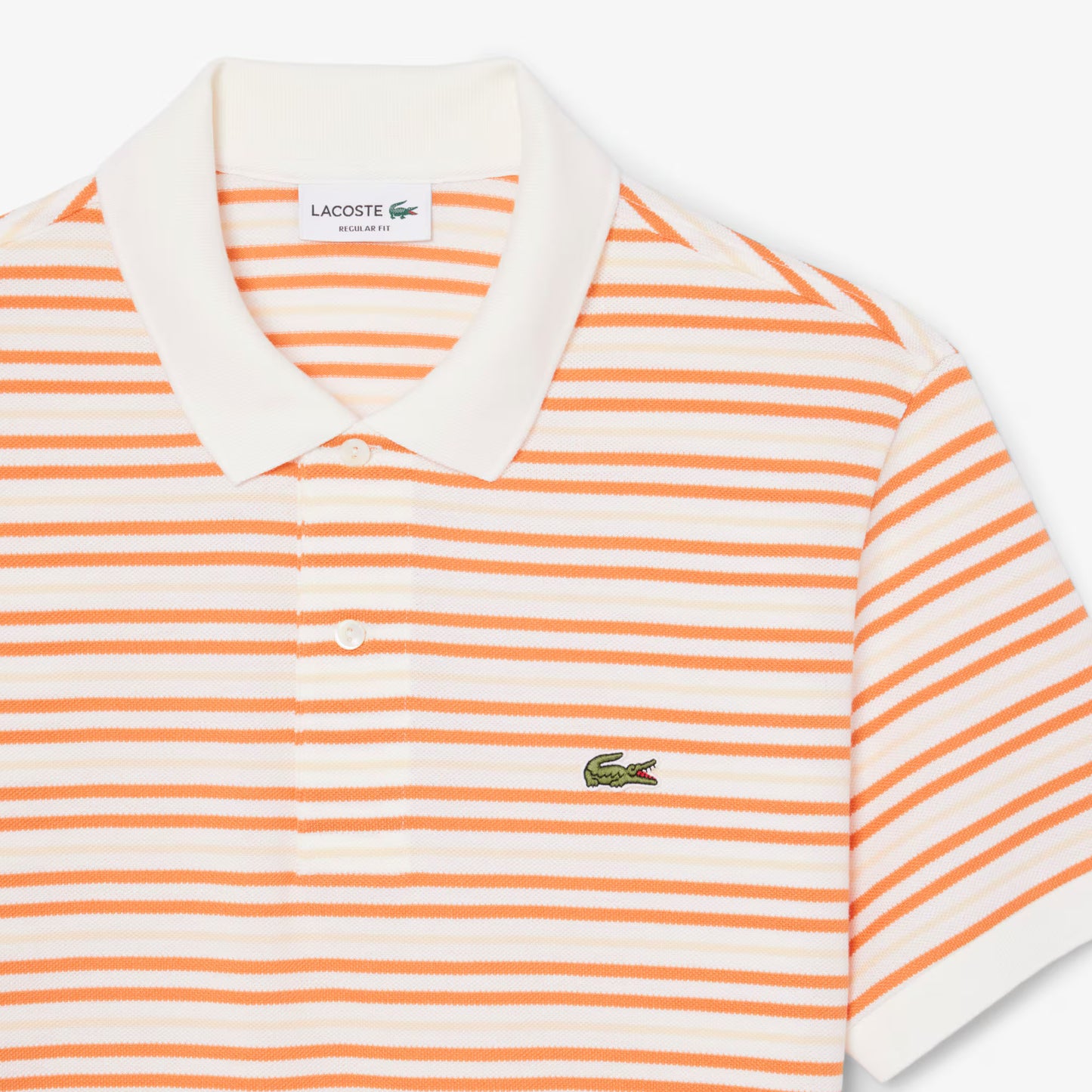 Classic Fit Striped Petit Piqué Polo Shirt