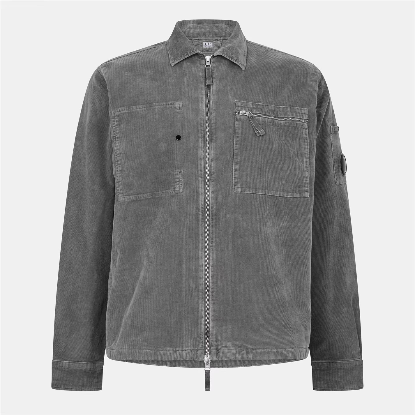 Men's Corduroy Long Sleeve Zip Overshirt