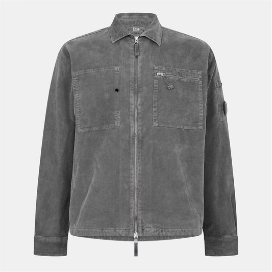 Men's Corduroy Long Sleeve Zip Overshirt