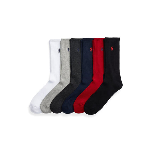 6 Pack Crew Socks